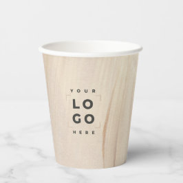 Abstrakter Eleganter Neutraler QR-Code Pappbecher