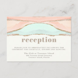 Abstrakter Empfang für künstlerische Küstengewässe Begleitkarte