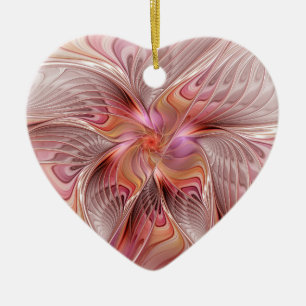 Abstrakter Engel Farbige Fantasy-Fraktal-Kunst Her Keramik Ornament