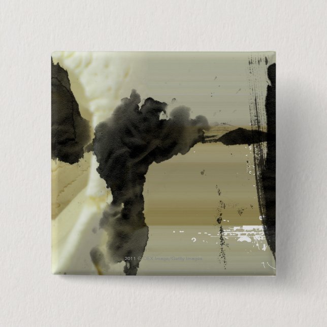 Abstrakter Entwurf und Streifen Button (Vorderseite)