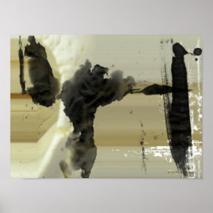 Abstrakter Entwurf und Streifen Poster