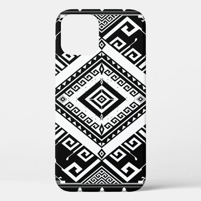 Abstrakter, ethnisch geometrischer Hintergrund Case-Mate iPhone Hülle (Rückseite)