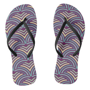 Abstrakter ethnischer Hintergrund 2 Flip Flops