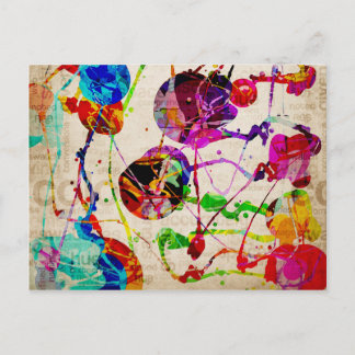 Abstrakter Expressionismus 2 Postkarte