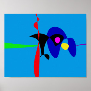Abstrakter Expressionismus Einfache digitale Kunst Poster