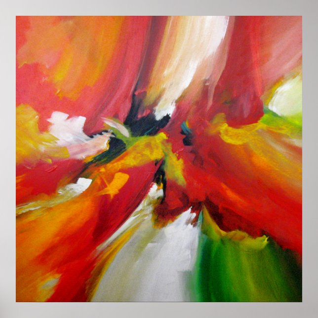 Abstrakter Expressionismus Gemälde von Serdar Hizl Poster (Vorne)