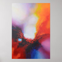 Abstrakter Expressionismus in Rot-Gelb-Blau-Malere
