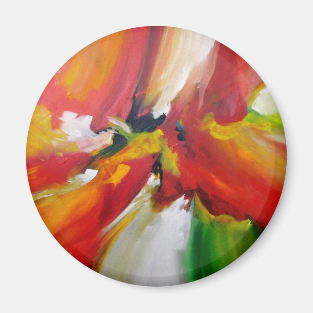 Abstrakter Expressionismus Magnet (Vorne)