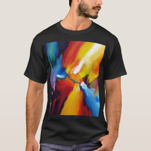 Abstrakter Expressionismus Malerei moderne Farben T-Shirt