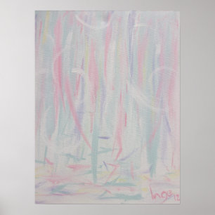 Abstrakter Expressionismus Pinselstriche malen II Poster