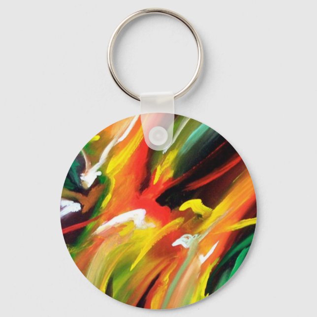 Abstrakter Expressionismus Schlüsselanhänger (Vorderseite)