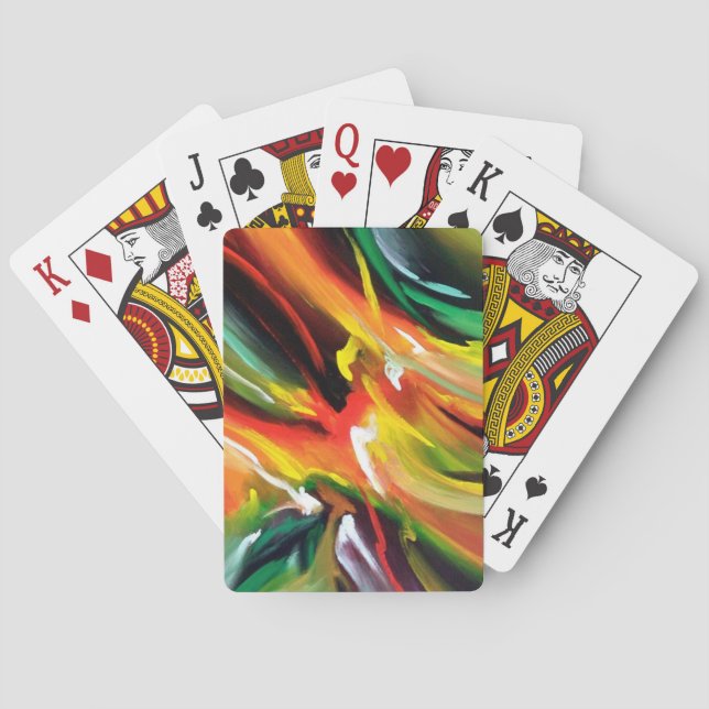 Abstrakter Expressionismus Spielkarten (Rückseite)