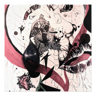 Abstrakter Expressionismus Wall Art: Mixed Media Fotodruck