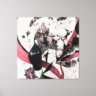 Abstrakter Expressionismus Wall Art: Mixed Media Leinwanddruck