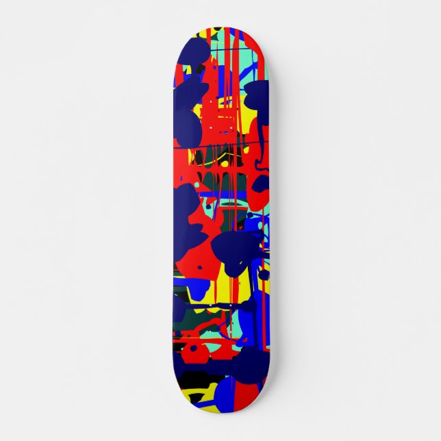 Abstrakter Expressionist 01 Skateboard (Vorne)
