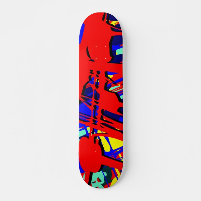 Abstrakter Expressionist 03 Skateboard (Vorne)
