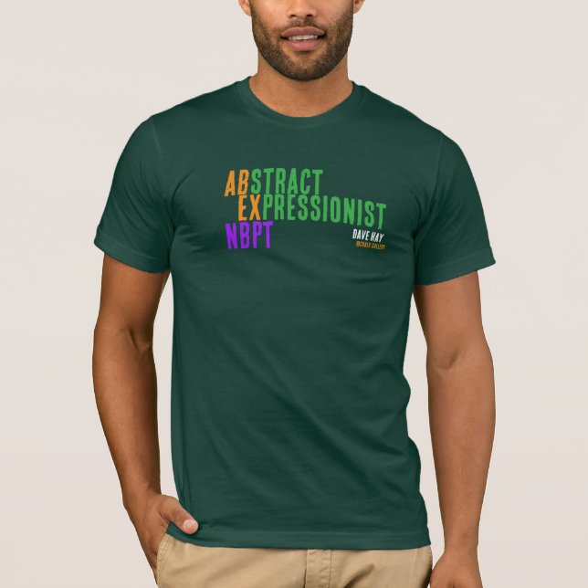 Abstrakter expressionistischer NBPT-T - Shirt - vo (Vorderseite)