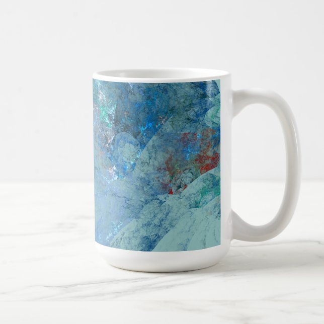 Abstrakter Fall Blue Opal für RAZR Kaffeetasse (Rechts)