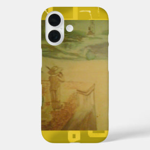 Abstrakter Fall des Konzerts iPhone 16 Hülle