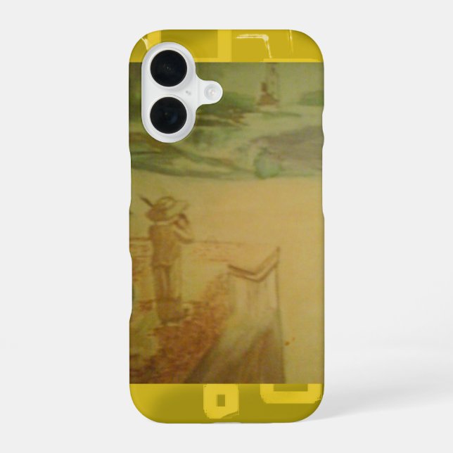 Abstrakter Fall des Konzerts iPhone 16 Hülle (Rückseite)