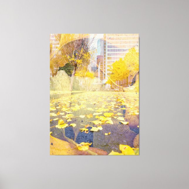 Abstrakter Fall Leinwanddruck (Vorderseite)
