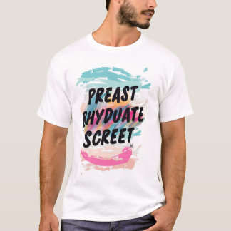 "Abstrakter Farbabstrich - Minimales T-Shirt der K