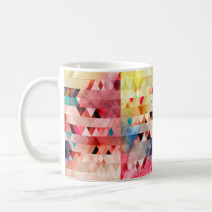 Abstrakter, farbenfroher Aquarellhintergrund Kaffeetasse
