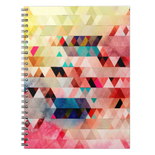 Abstrakter, farbenfroher Aquarellhintergrund Notizblock