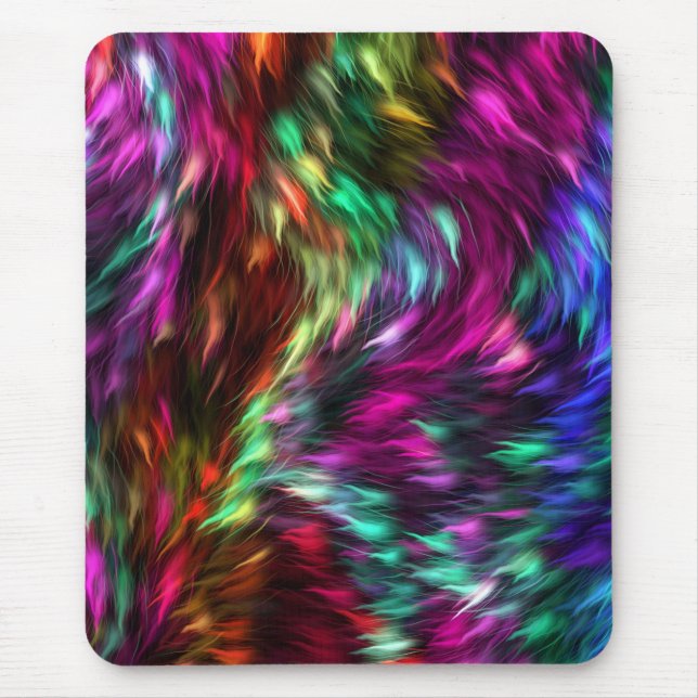 Abstrakter farbenfroher Fellhintergrund-24605 Mousepad (Vorne)