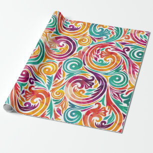 Abstrakter farbenfroher Hintergrund. IllustrationK Geschenkpapier