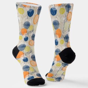 Abstrakter farbenfroher Tupfen Socken