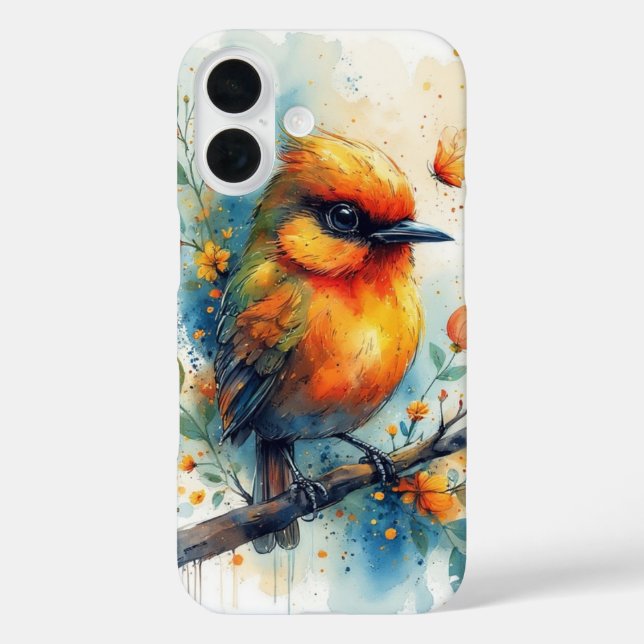 Abstrakter farbenfroher Vogel Case-Mate iPhone Hülle (Rückseite)