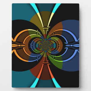 Abstrakter Farbexplosions-Kunstprint Fotoplatte