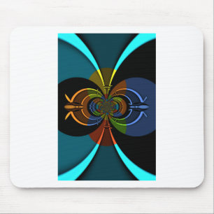 Abstrakter Farbexplosions-Kunstprint Mousepad