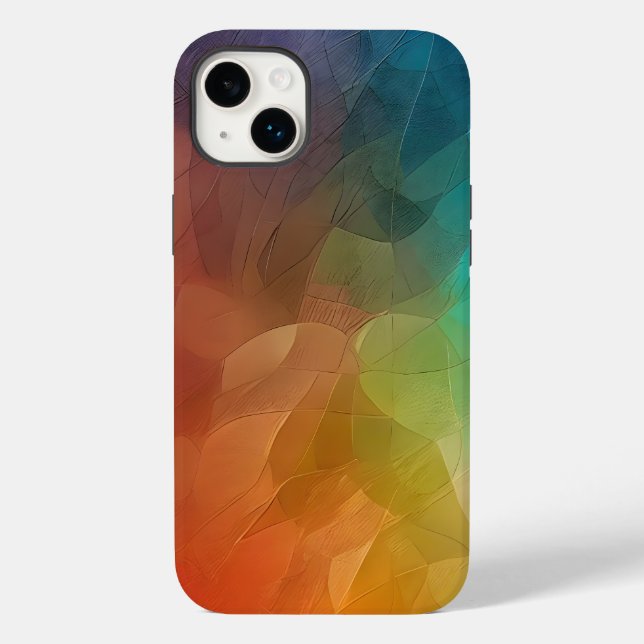 Abstrakter Farbfluss in Formen Case-Mate iPhone Hülle (Rückseite)