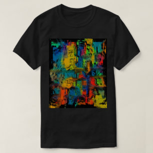 Abstrakter, farbiger 3D-T - Shirt