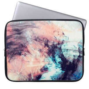 Abstrakter farbiger dynamischer Hintergrund mit Li Laptopschutzhülle