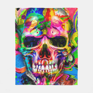 abstrakter farbiger Hintergrund mit farbenfroher S Fleecedecke