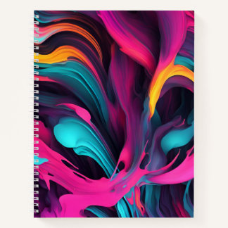 abstrakter farbiger Hintergrund Notizbuch