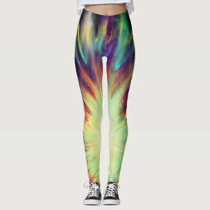 Abstrakter farbiger Schweiß Leggings