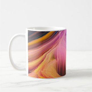 Abstrakter, farbiger Swirl Kaffeetasse