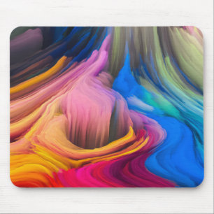 Abstrakter, farbiger Swirl Mousepad