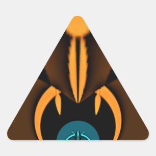 Abstrakter Farbkontrast Dreieckiger Aufkleber