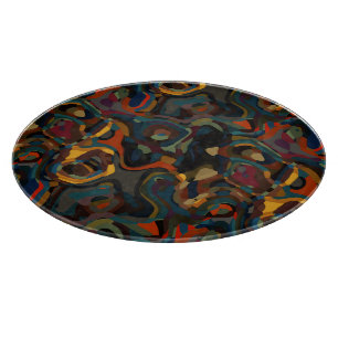 abstrakter Farbschwung Schneidebrett