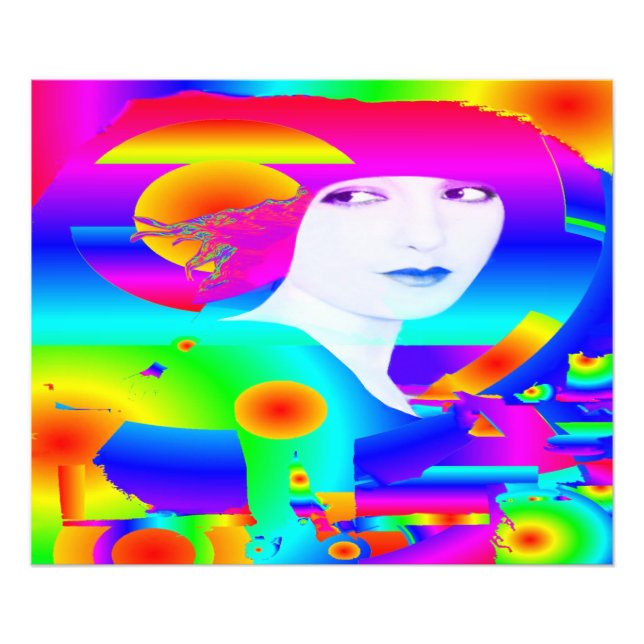 Abstrakter Farbtraum Fotodruck (Vorne)