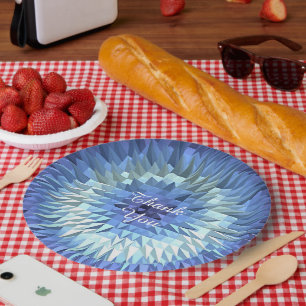 abstrakter Farbverlauf mit geringer Polytextur Pappteller