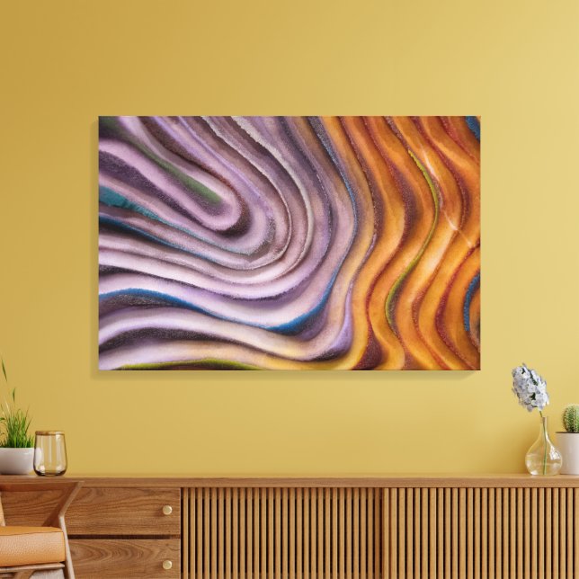 abstrakter Farbwirbel Leinwanddruck (Insitu (Wohnzimmer))
