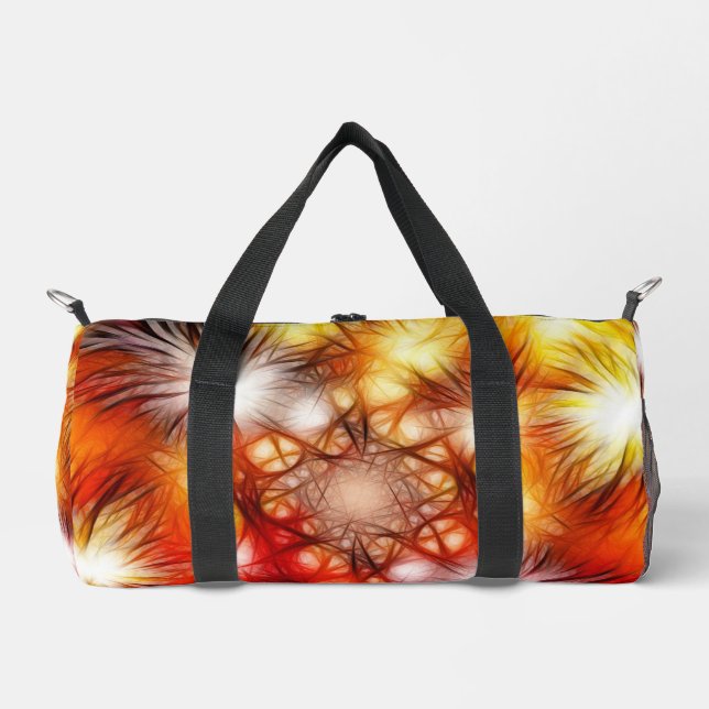 Abstrakter Feuerwerk-Sterne-Hintergrund Duffle Bag (Vorderseite)