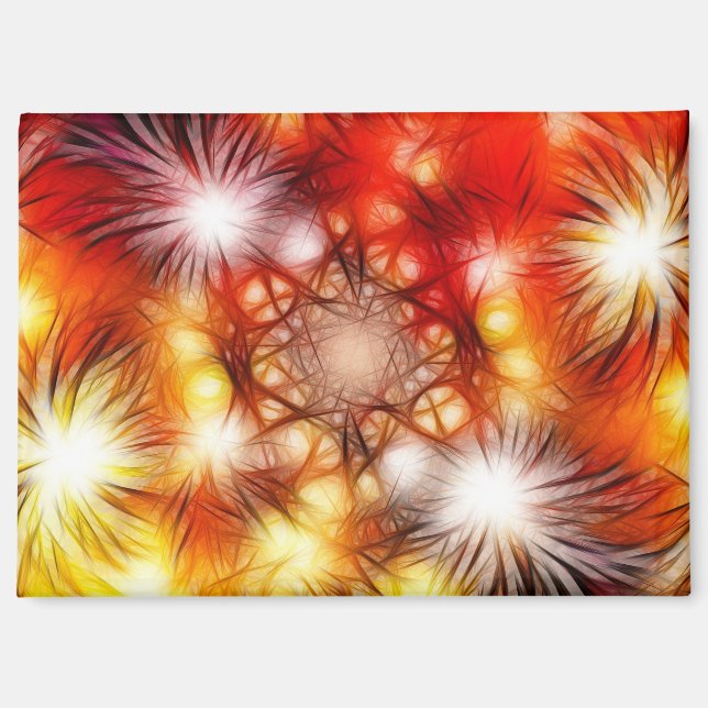 Abstrakter Feuerwerk-Sterne-Hintergrund Magnet (Vorderseite)