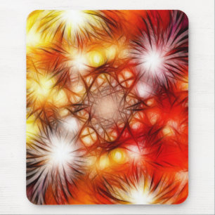 Abstrakter Feuerwerk-Sterne-Hintergrund Mousepad